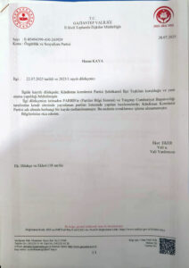 sivil toplum müdürlüğünün ret kararı